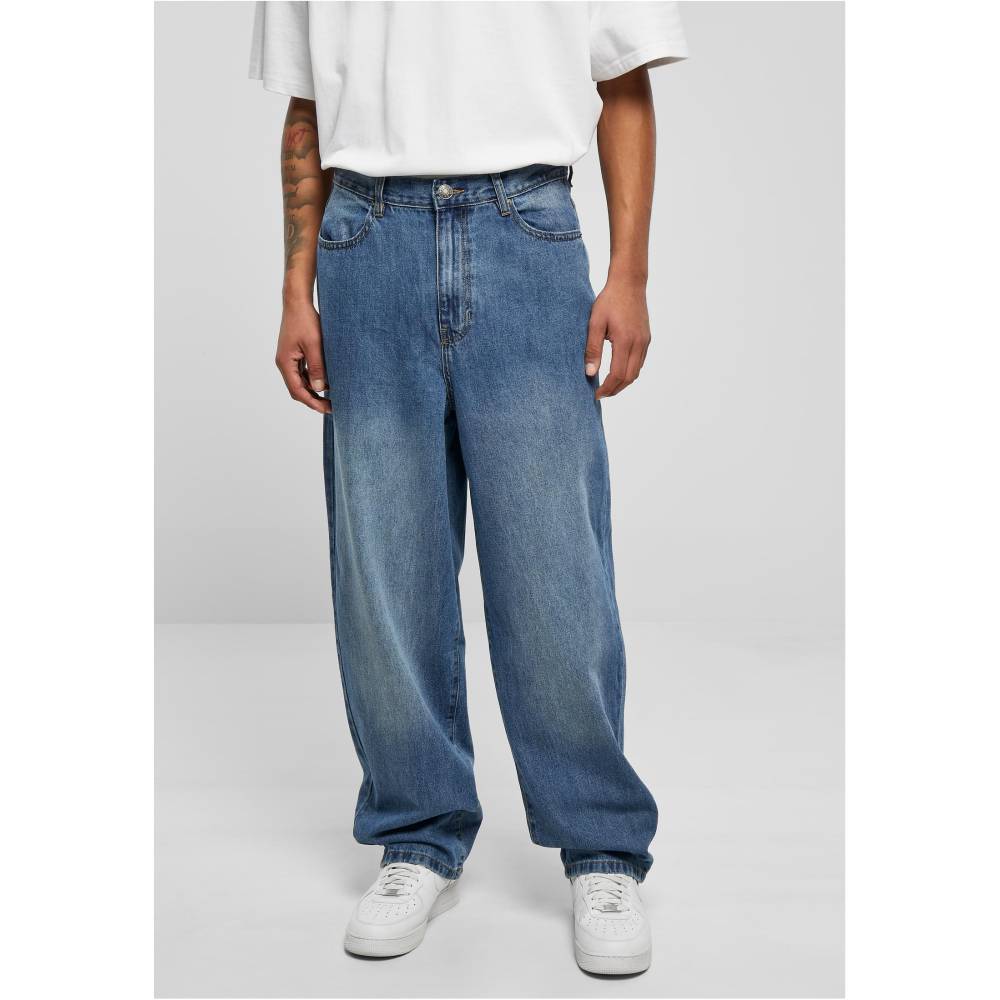 Urban Classics - 90[uc=x2018]s Jeans Pantalon large - Bleu